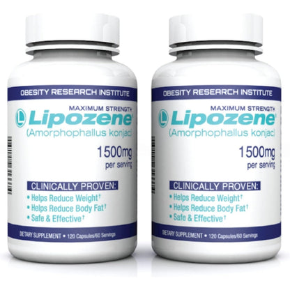 Lipozene MEGA Bottle - 120 Capsules, Making it Our Largest Size Available - Appetite Suppressant