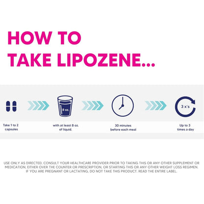 Lipozene MEGA Bottle - 120 Capsules, Making it Our Largest Size Available - Appetite Suppressant